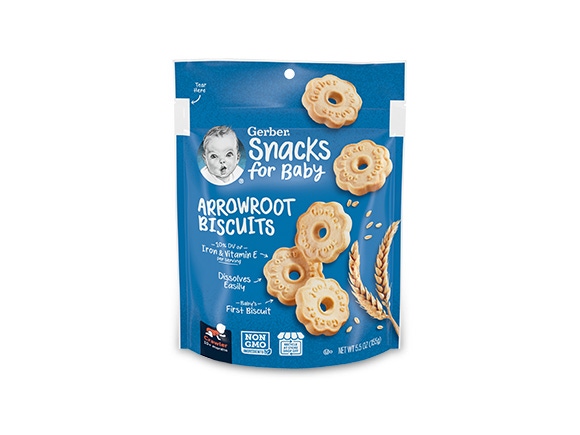 8 months sale baby eat biscuits